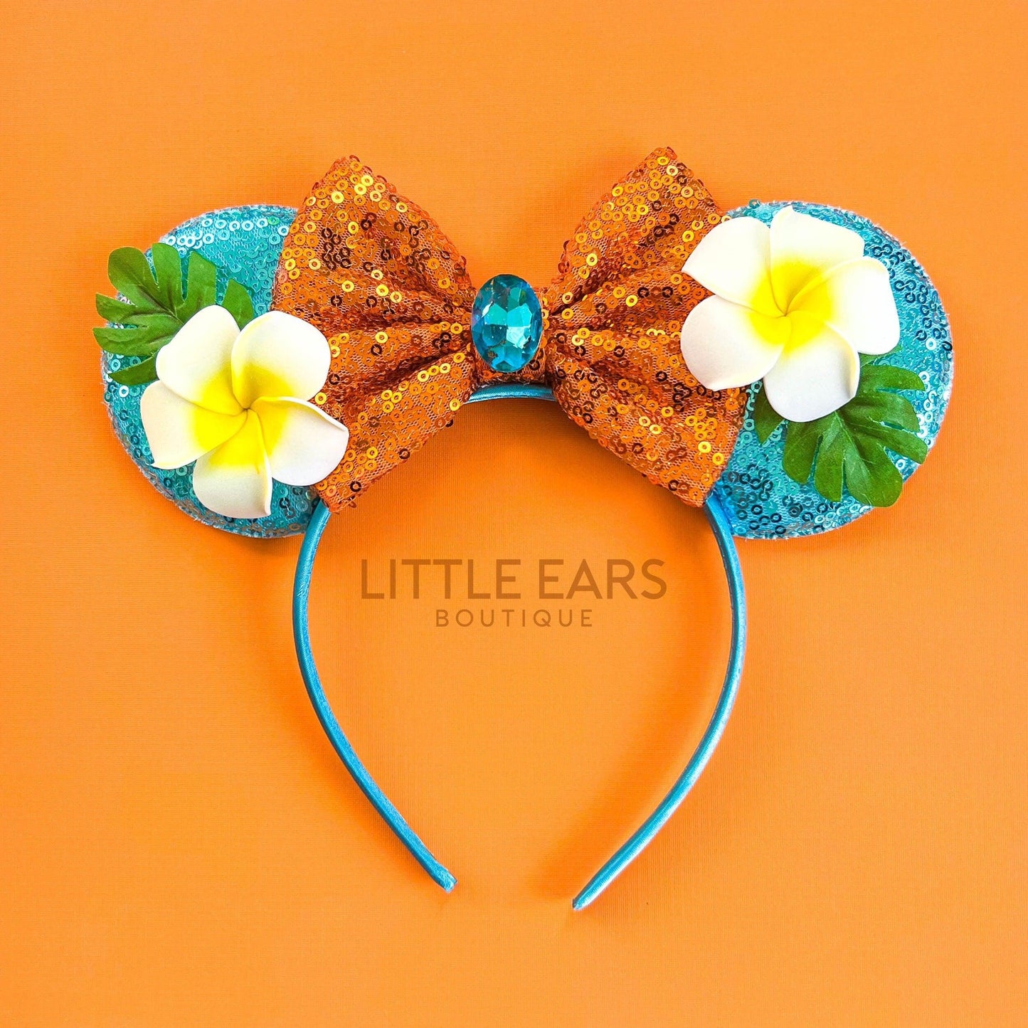 Island Girl Flowers Mickey Ears- mickey ears disney headband mouse