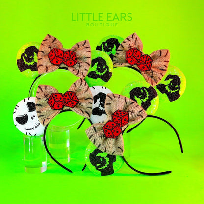 Jack and Oggie Mickey Ears- mickey ears disney headband mouse