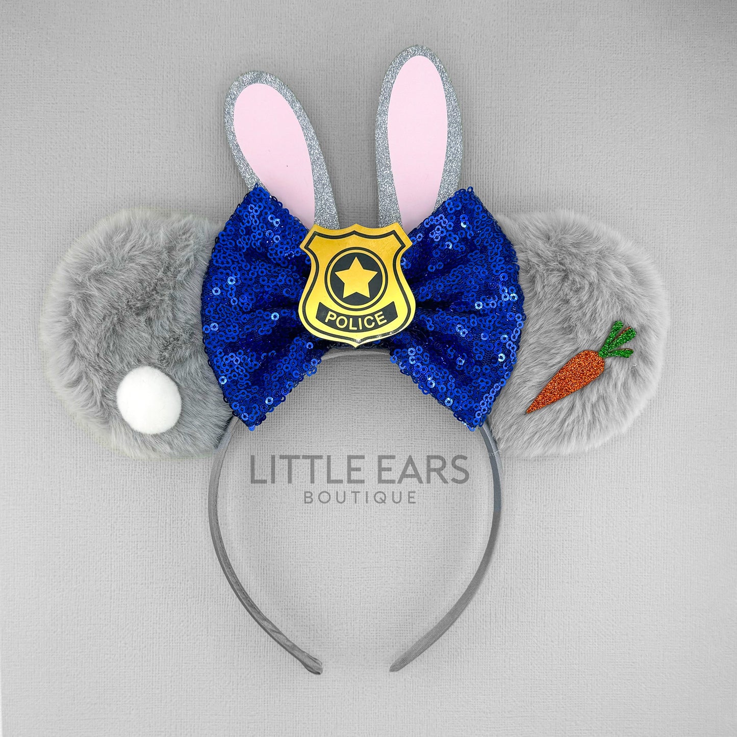 Judy Cop Zootopia Mickey Ears - mickey ears - disney ears - mouse ears headband - little ears boutique