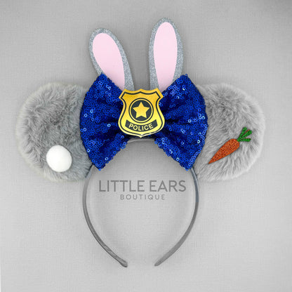 Judy Cop Zootopia Mickey Ears - mickey ears - disney ears - mouse ears headband - little ears boutique