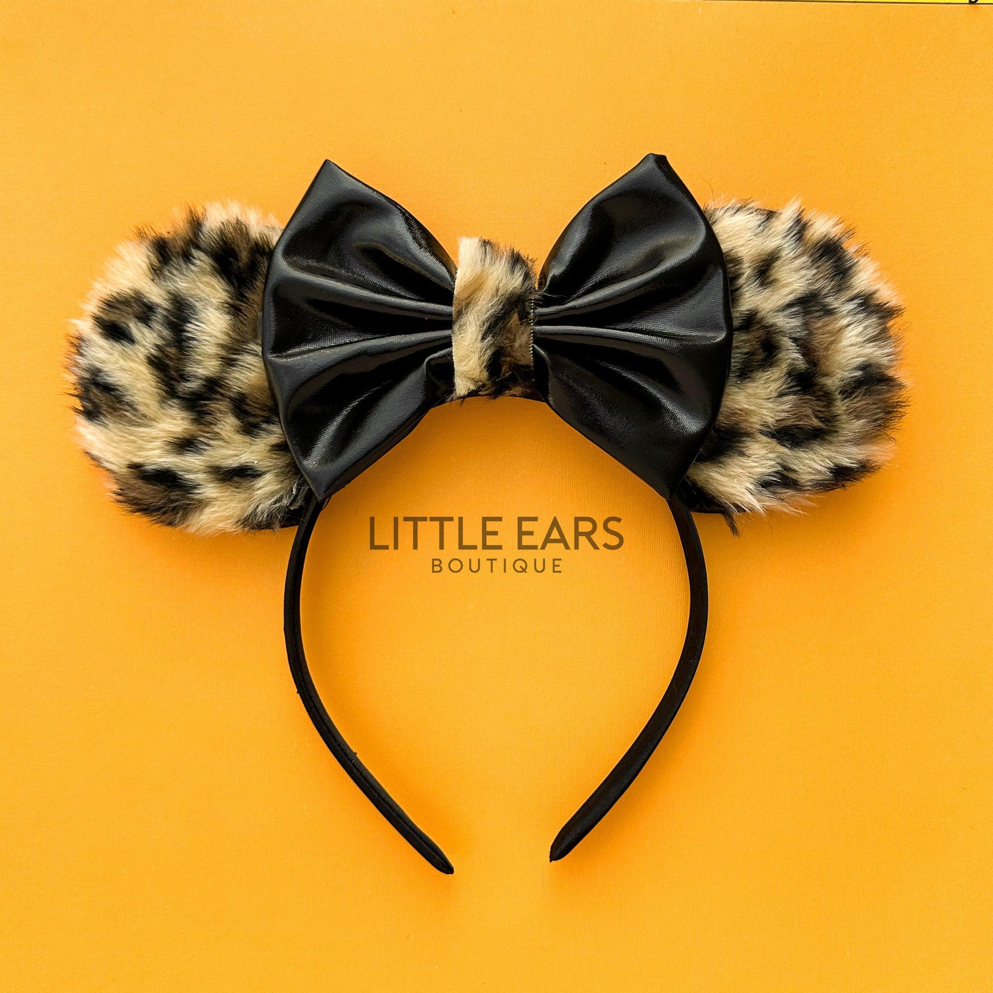 Leopard Fur Mickey Ears- mickey ears disney headband mouse