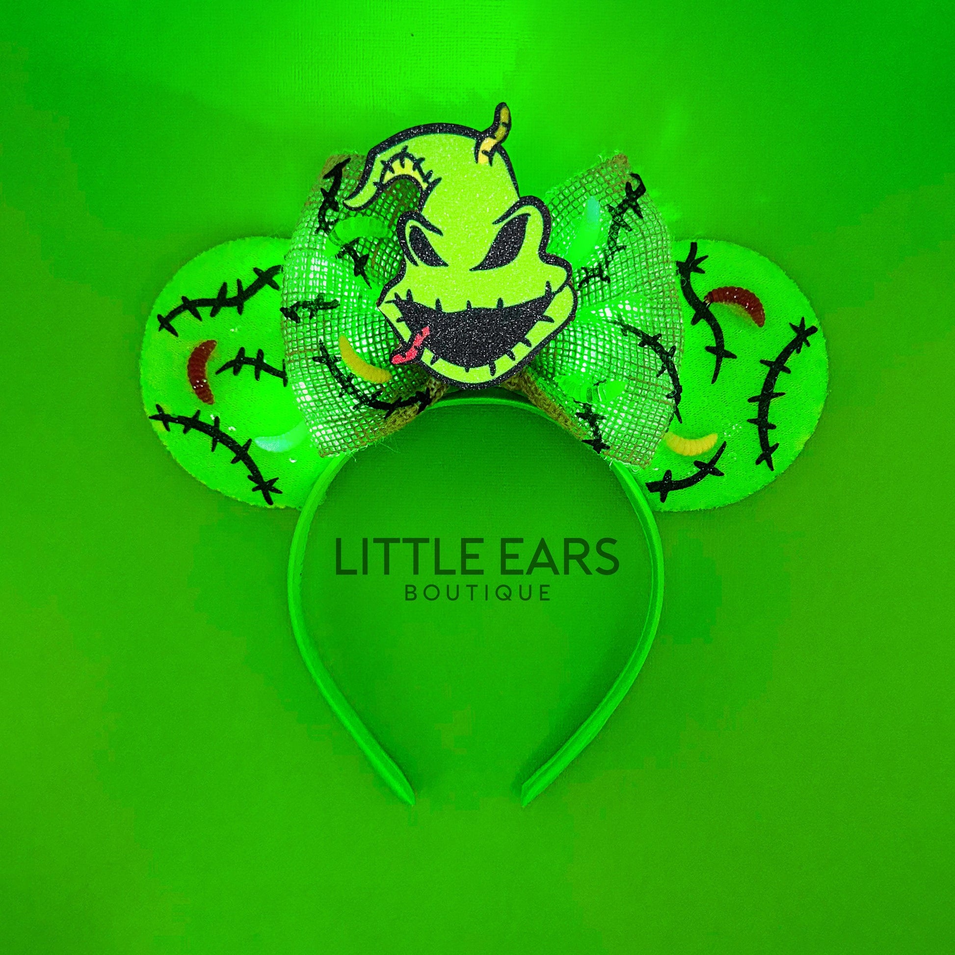 Light Up Oggie Worms Mickey Ears- mickey ears disney headband mouse