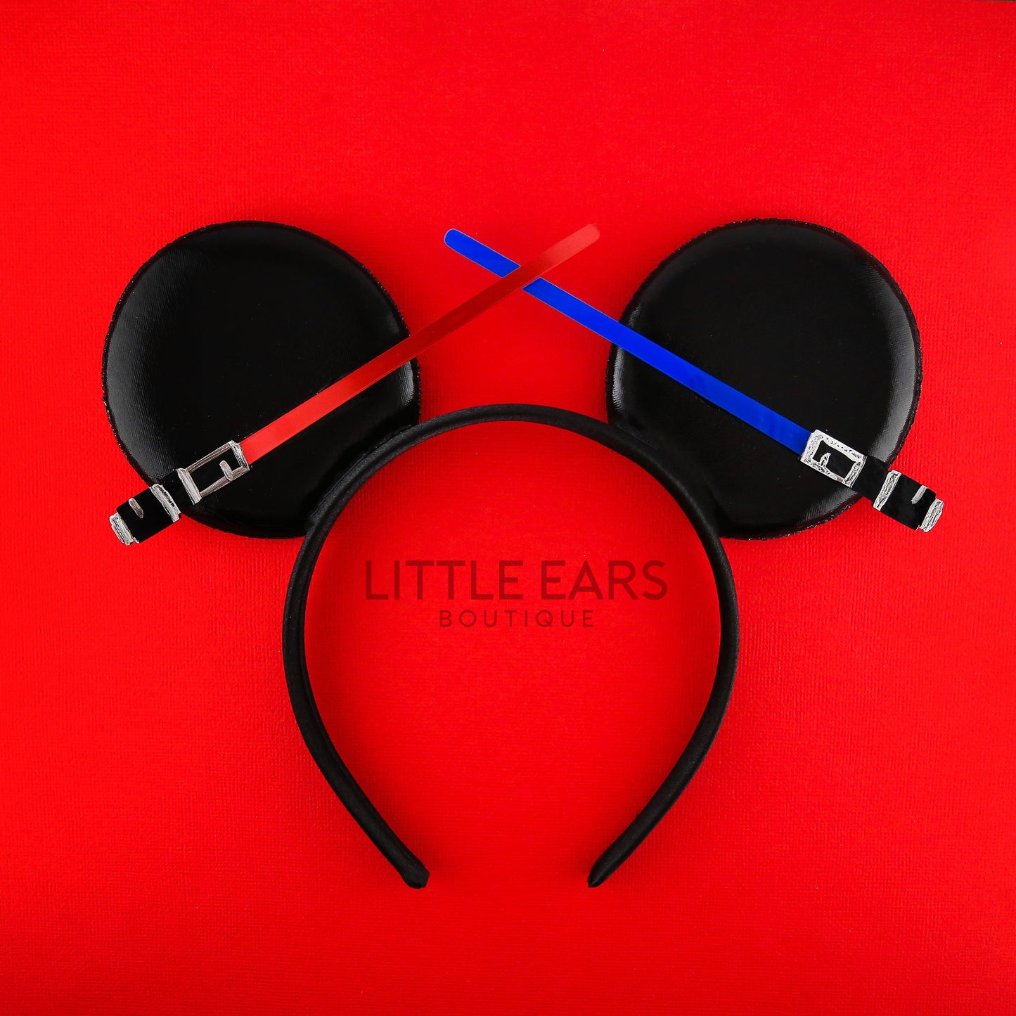 Lightsabers Mickey Ears for Men - mickey ears - disney ears - mouse ears headband - little ears boutique