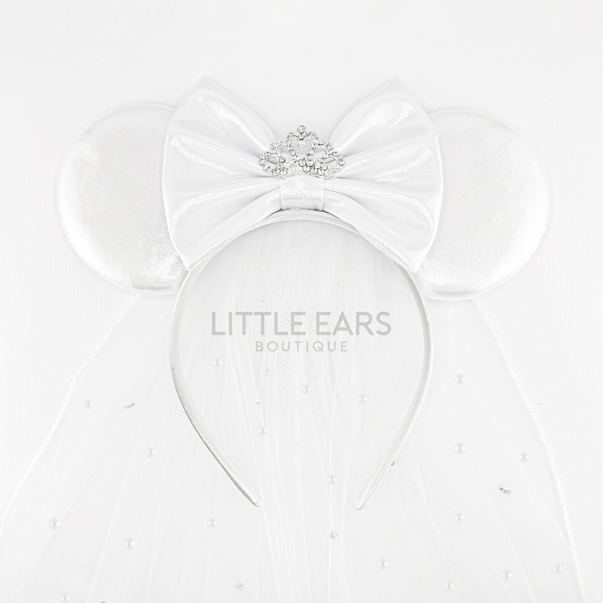 Bride Simple Mickey Ears (Long Veil)