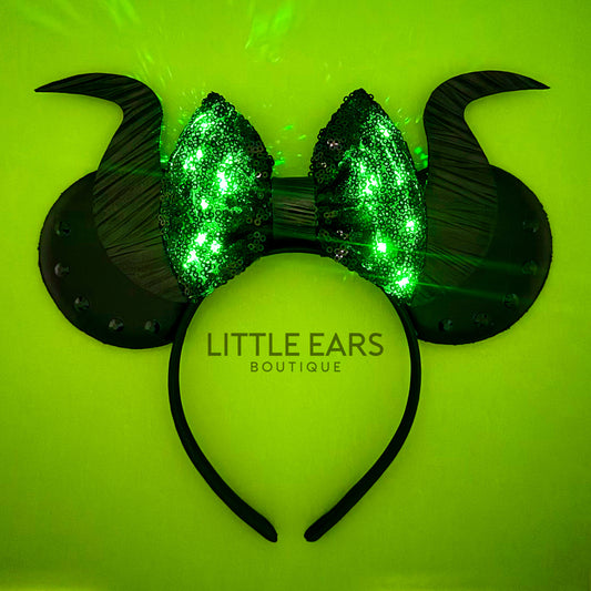 Light Up Maleficent Cloak Mickey Ears