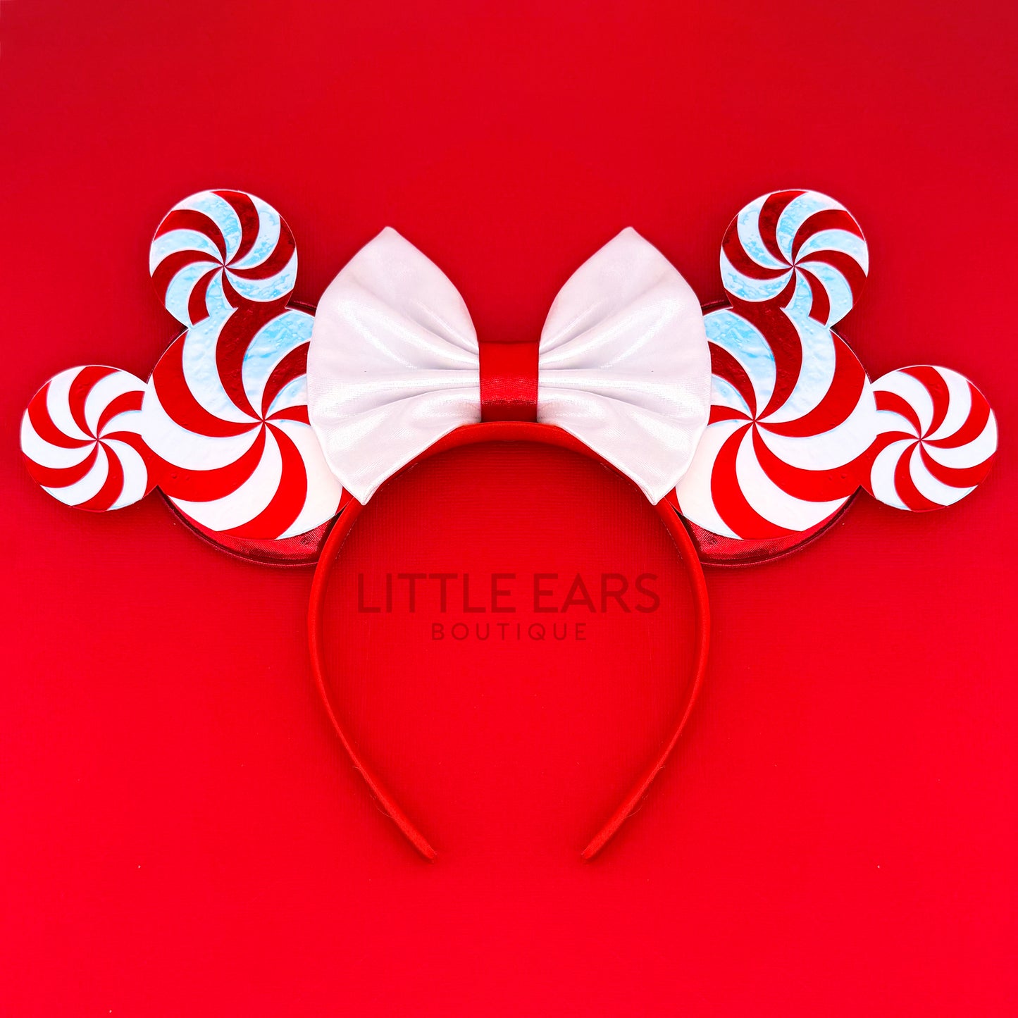 Iridescent Candycane Mickey Ears