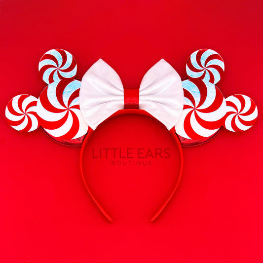 Iridescent Candycane Mickey Ears