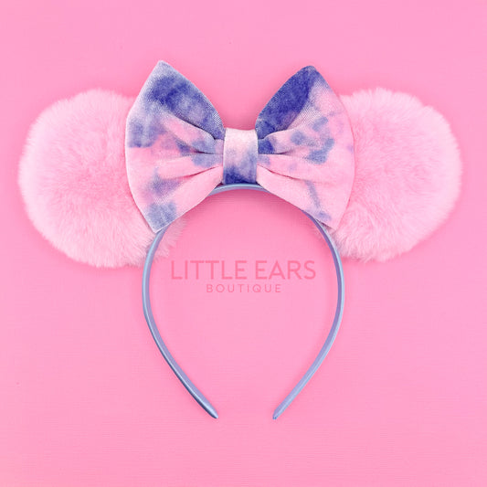 Sorbet Tie Dye & Pink Fur Mickey Ears