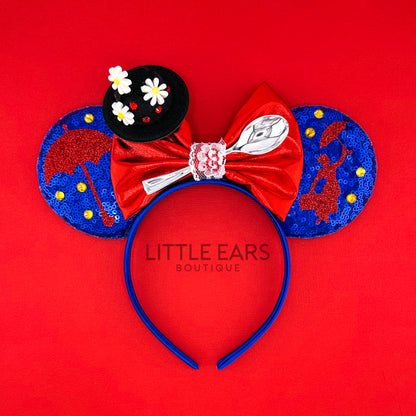 Poppins Mickey Ears- mickey ears disney headband mouse