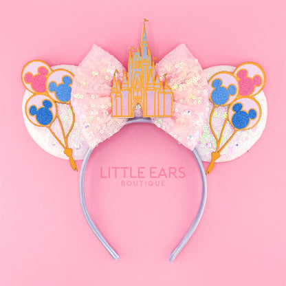 Light Up Castle & Balloons Mickey Ears