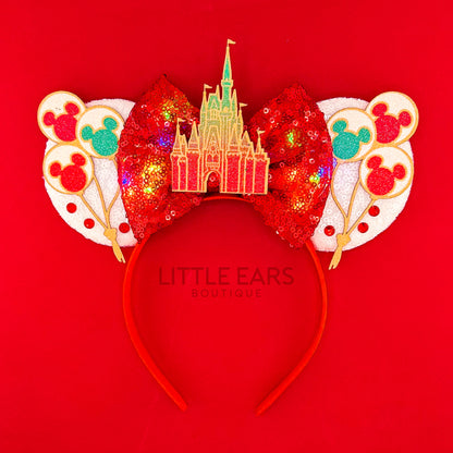 Light Up Castle Christmas Mickey Ears