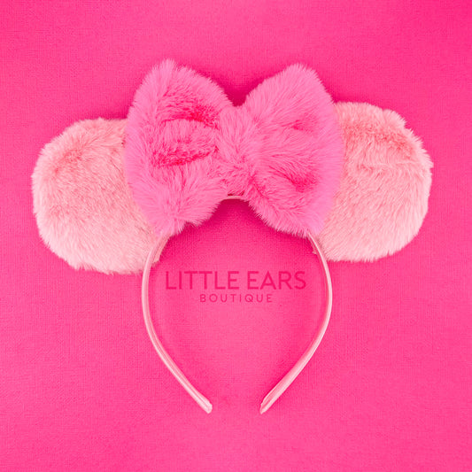 Hot Pink Fur Mickey Ears