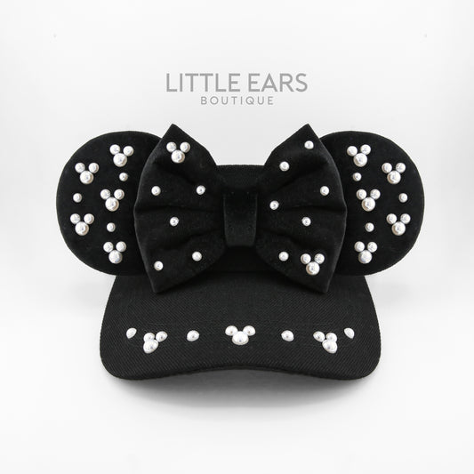 Black Pearls Mickey Visor- mickey ears disney headband mouse