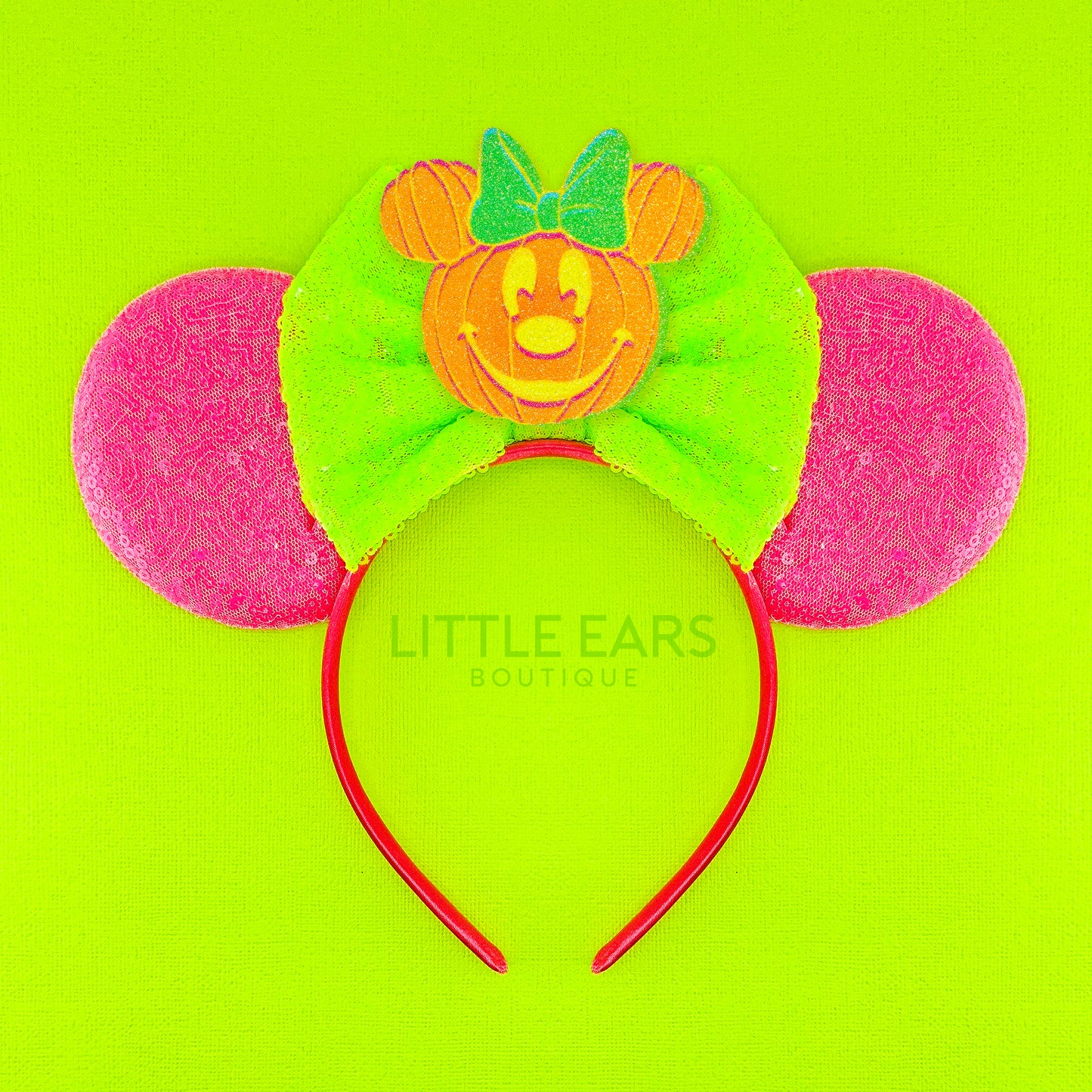 Neon Minnie Pumpkin Ears