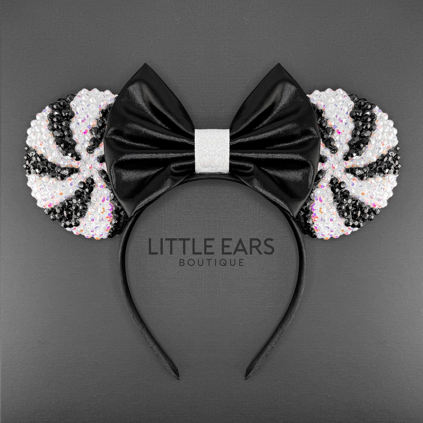 Pink Halloween Candycane Sparkle Ears