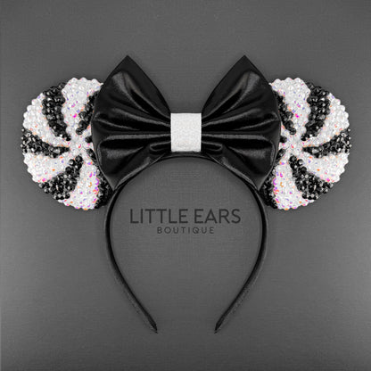 Pink Halloween Candycane Sparkle Ears