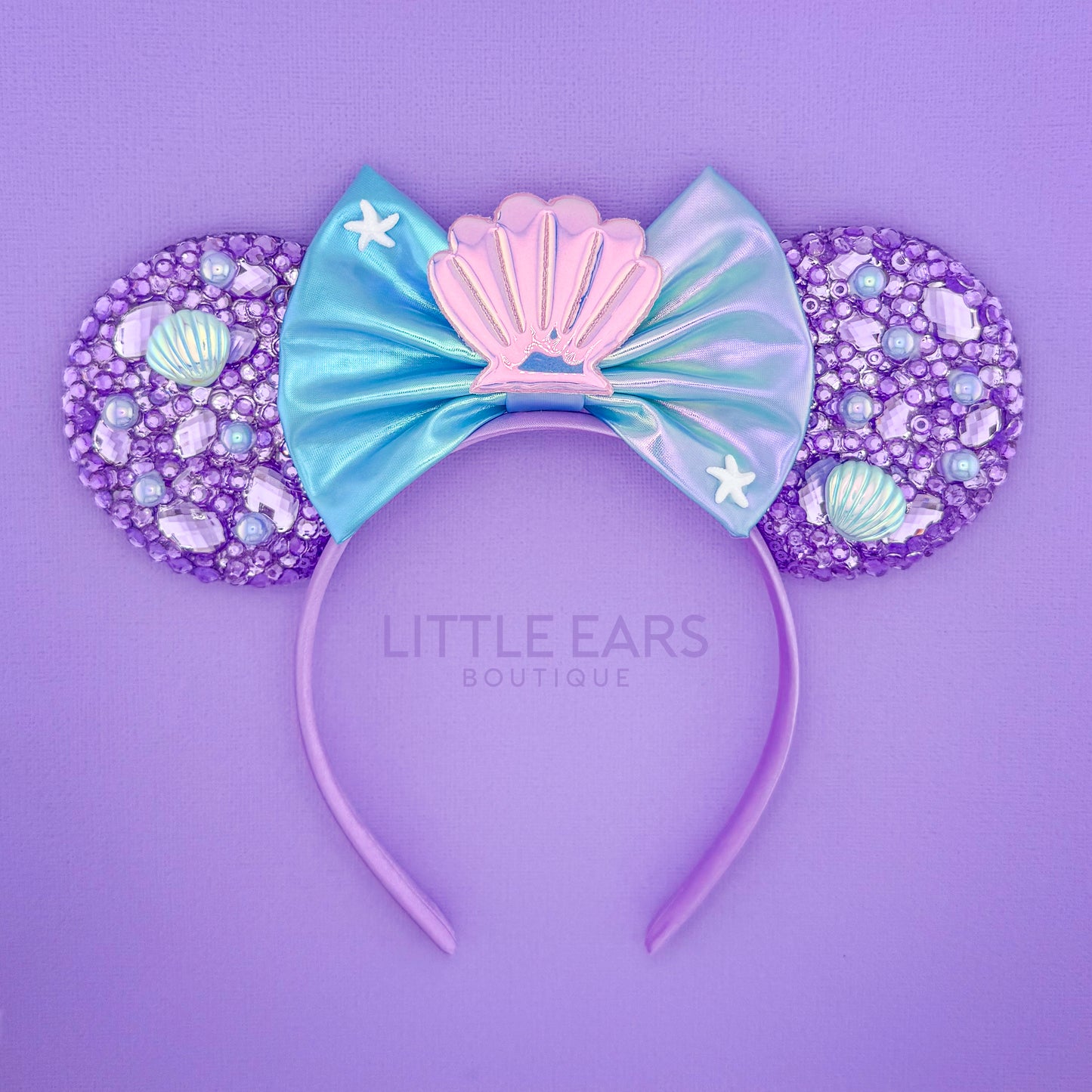 Ariel Shells Sparkle Mickey Ears