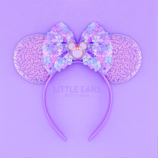Purple Charm Sequin Ears