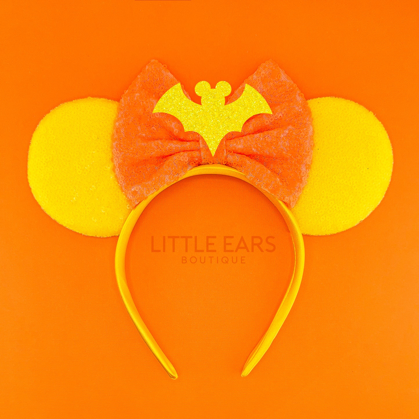 Neon Yellow Bat Mickey Ears