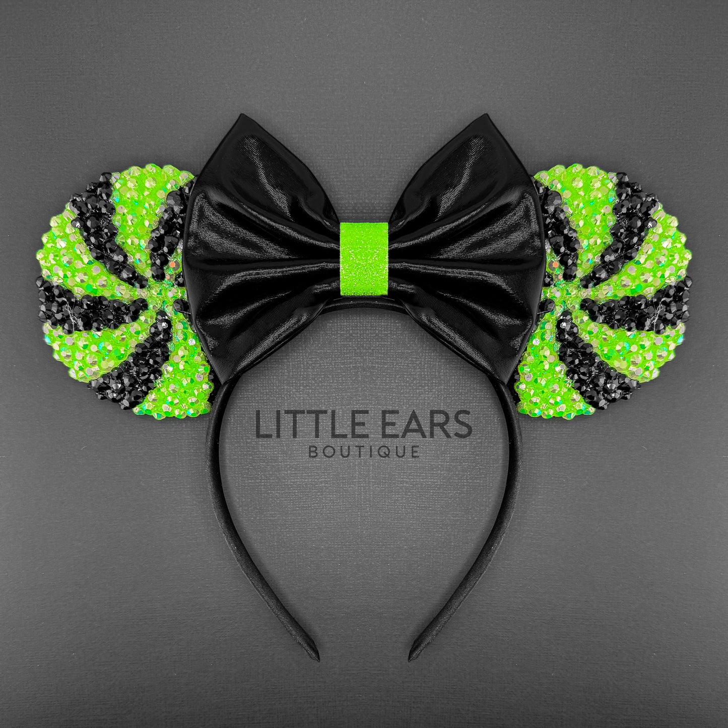 Green Halloween Candycane Sparkle Ears