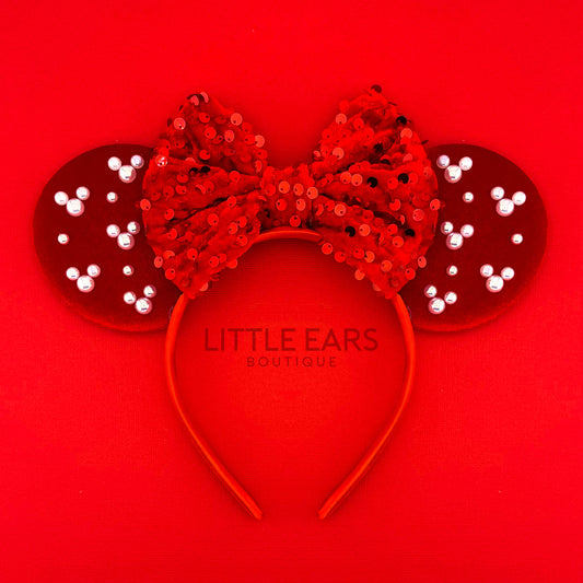 New Christmas Pearls Mickey Ears