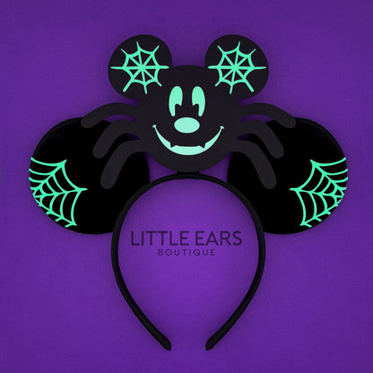 Glow Spider Mickey Ears for Men