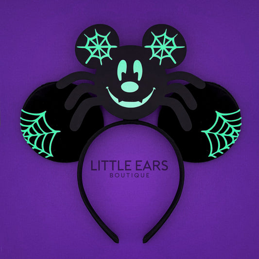 Glow Spider Mickey Ears for Men