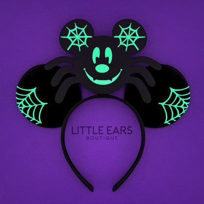 Glow Spider Mickey Ears for Men