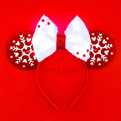 Light Up Snow Christmas Ears