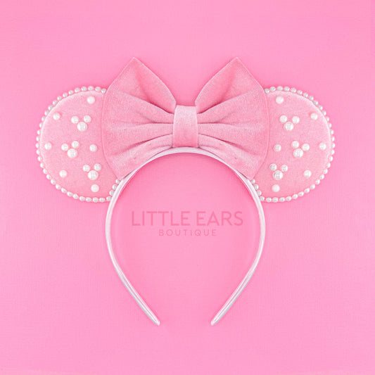 All Pink Pearls Mickey Ears