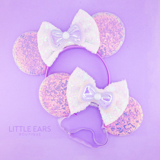 Purple Pearl Mommy & Me Mickey Ears