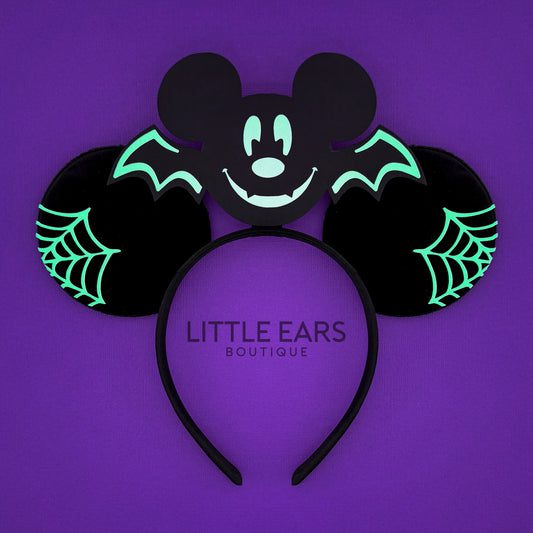 Glow Bat Mickey Ears for Men