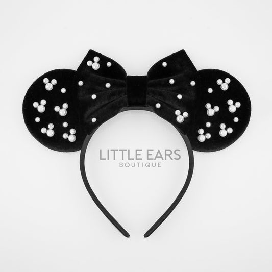 Black Pearls Mickey Ears- mickey ears disney headband mouse