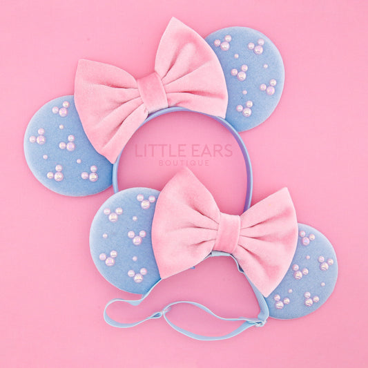 Pink & Blue Velvet Mommy & Me Mickey Ears