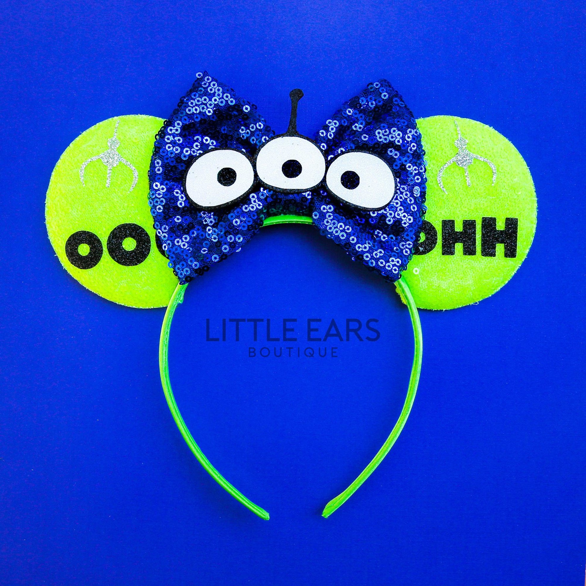 Little Green Mickey Ears- mickey ears disney headband mouse