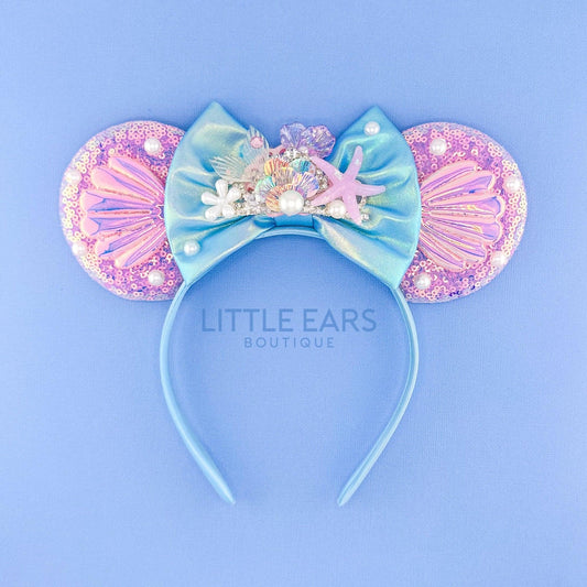 Mermaid Crown Mickey Ears- mickey ears disney headband mouse