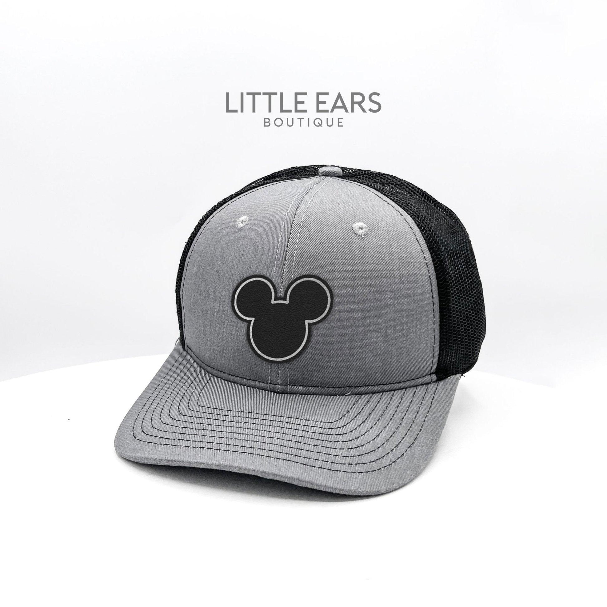Mickey Black & Silver Trucker Hat- mickey ears disney headband mouse