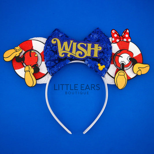 Mickey & Minnie Cruise Ears - mickey ears - disney ears - mouse ears headband - little ears boutique