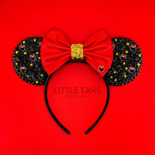 Minnie Charms Sparkle Mickey Ears - mickey ears - disney ears - mouse ears headband - little ears boutique