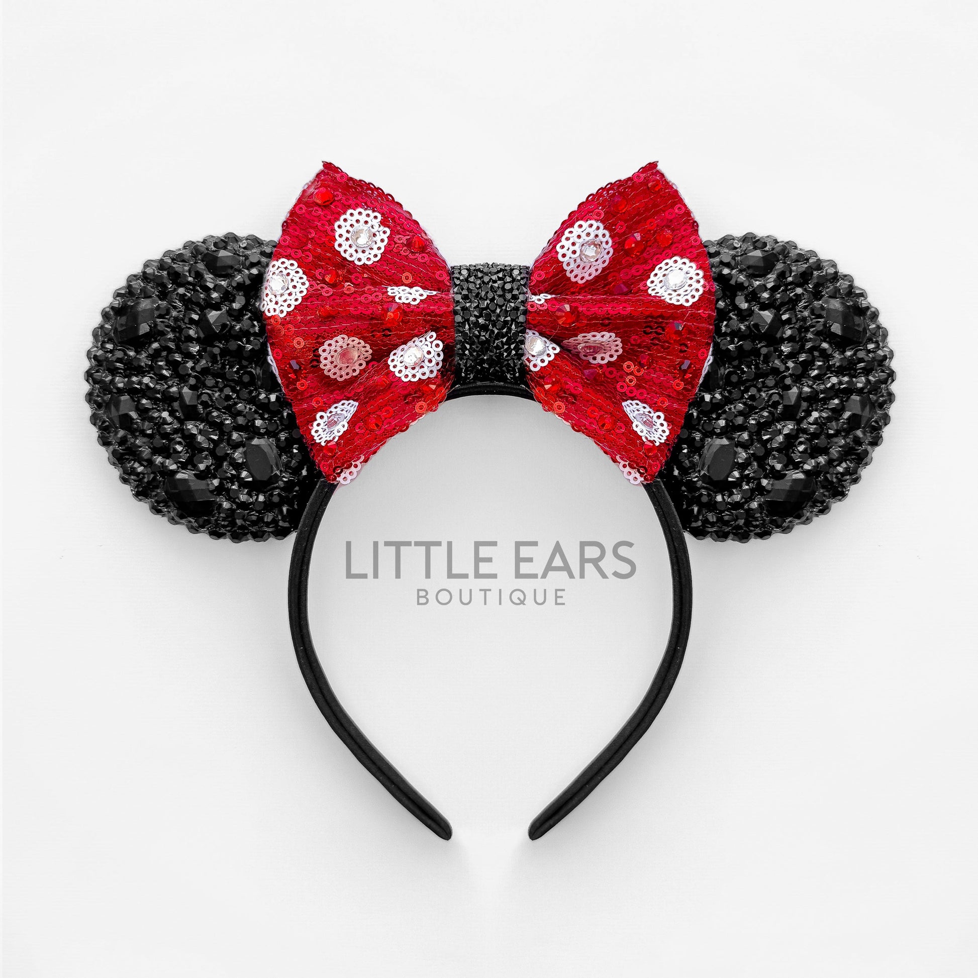 Minnie Sparkle Mickey Ears - mickey ears - disney ears - mouse ears headband - little ears boutique