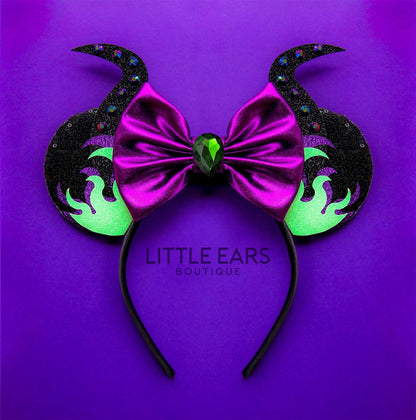 Mistress of All Evil Mickey Ears- mickey ears disney headband mouse