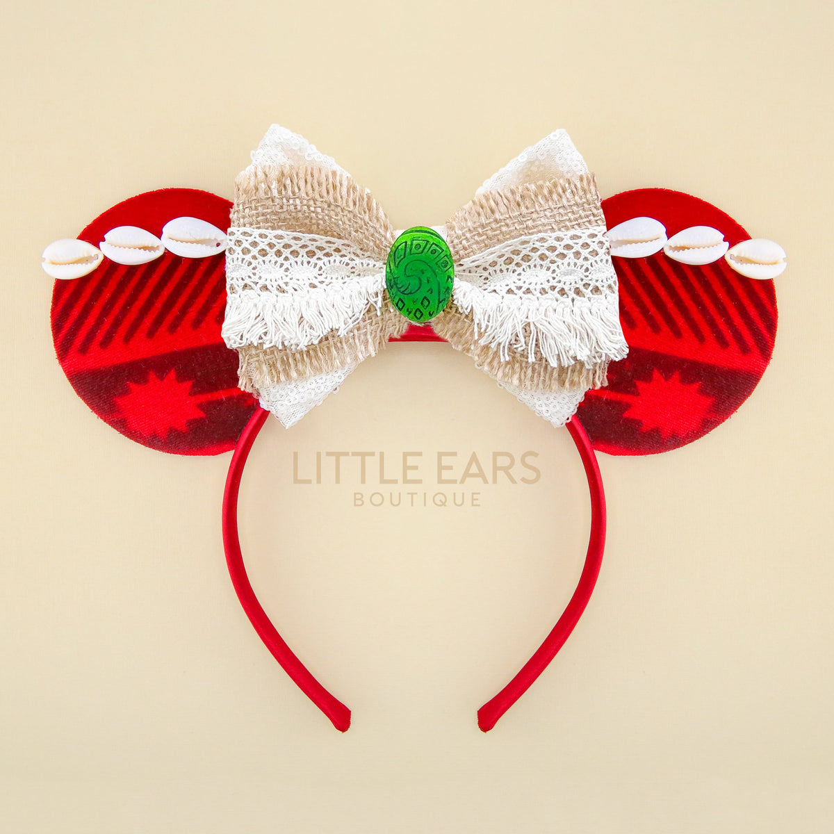 Disney Moana Aztec Mouse Ear Headband with Bow Moana Mouse Ears, Minnie Ears, Disney Headband - Etsy main image 4