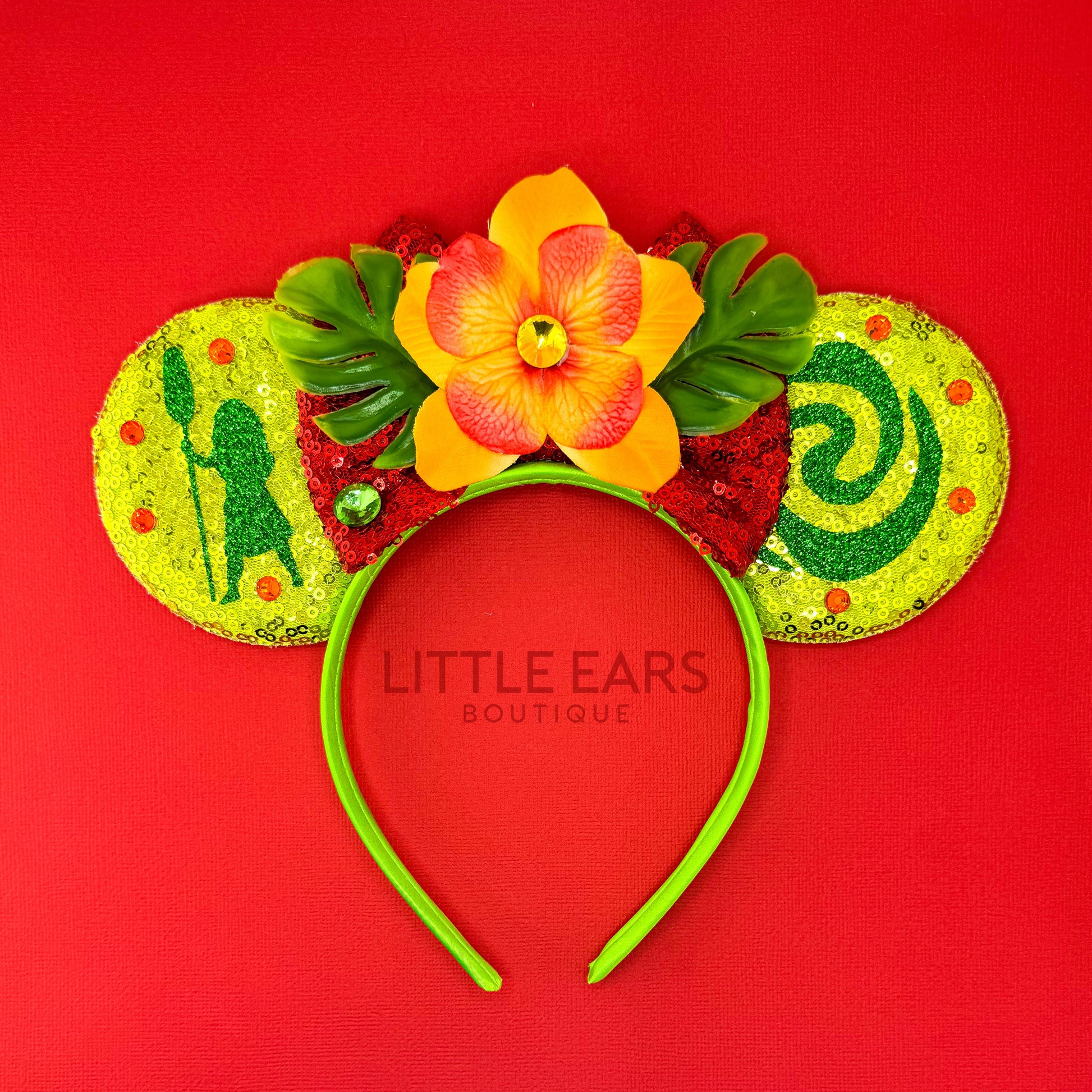 Moana Mickey Ears - mickey ears - disney ears - mouse ears headband - little ears boutique