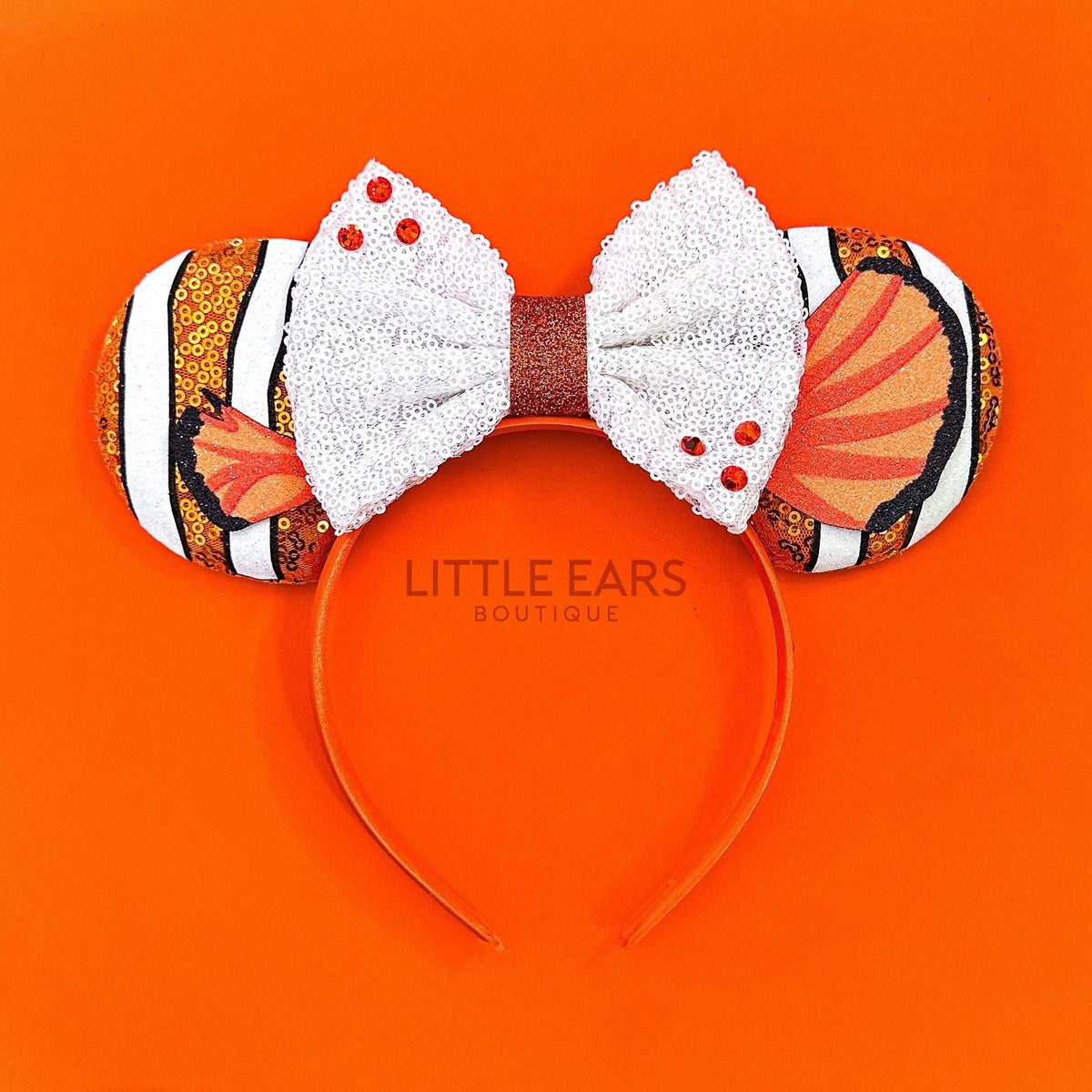 Nemo Mickey Ears - Mouse Ears Headband – Little Ears Boutique display picture 2