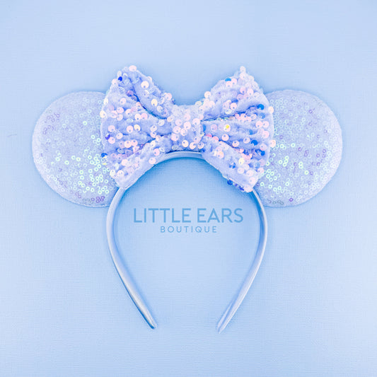 New Blue Sequin Mickey Ears - mickey ears - disney ears - mouse ears headband - little ears boutique