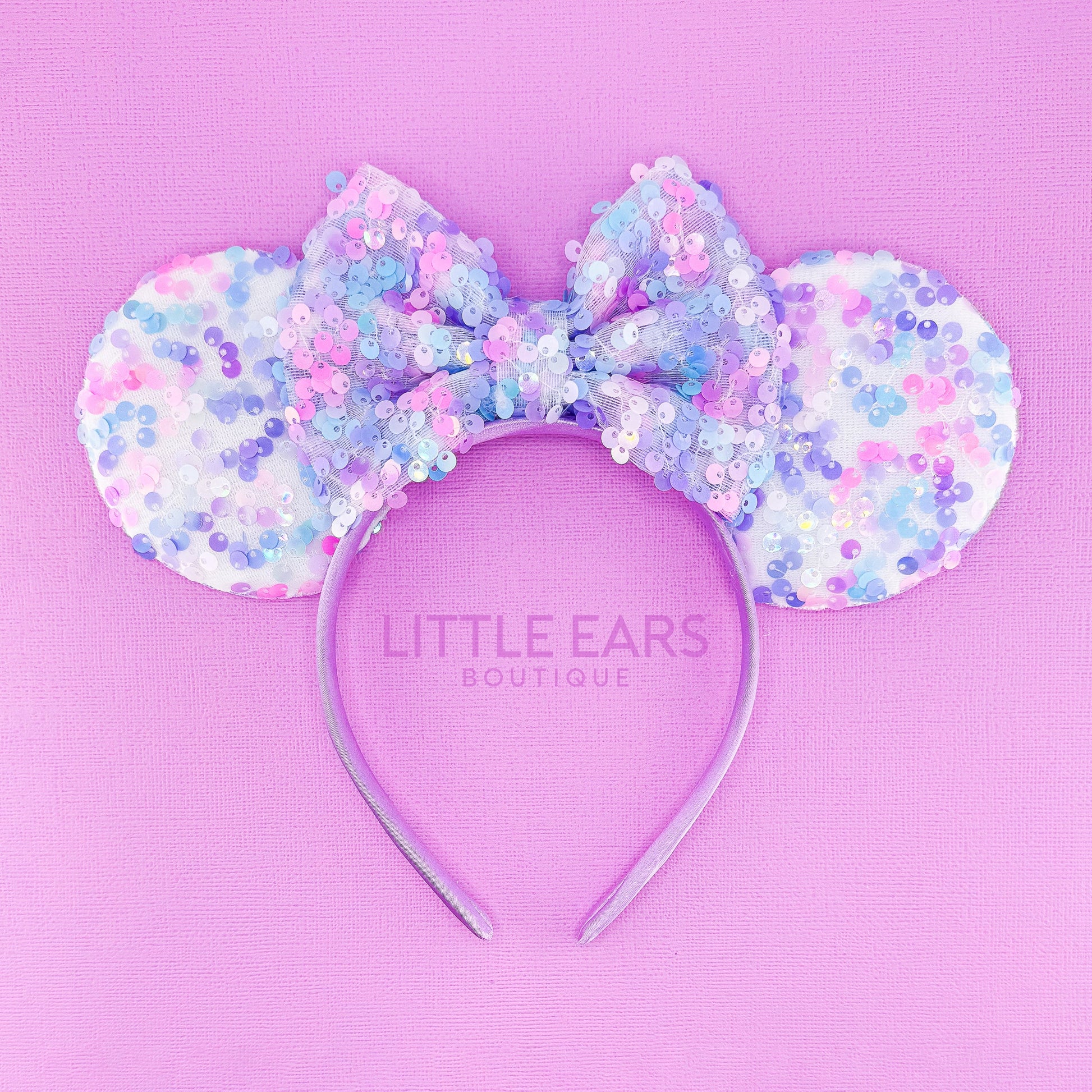 New Purple Sequin Mickey Ears - mickey ears - disney ears - mouse ears headband - little ears boutique