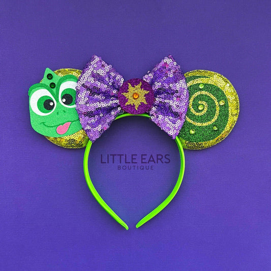 Pascal Green Mickey Ears- mickey ears disney headband mouse