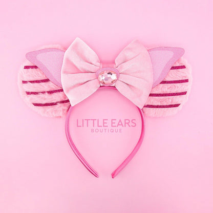 Pig Fuzzy Mickey Ears- mickey ears disney headband mouse