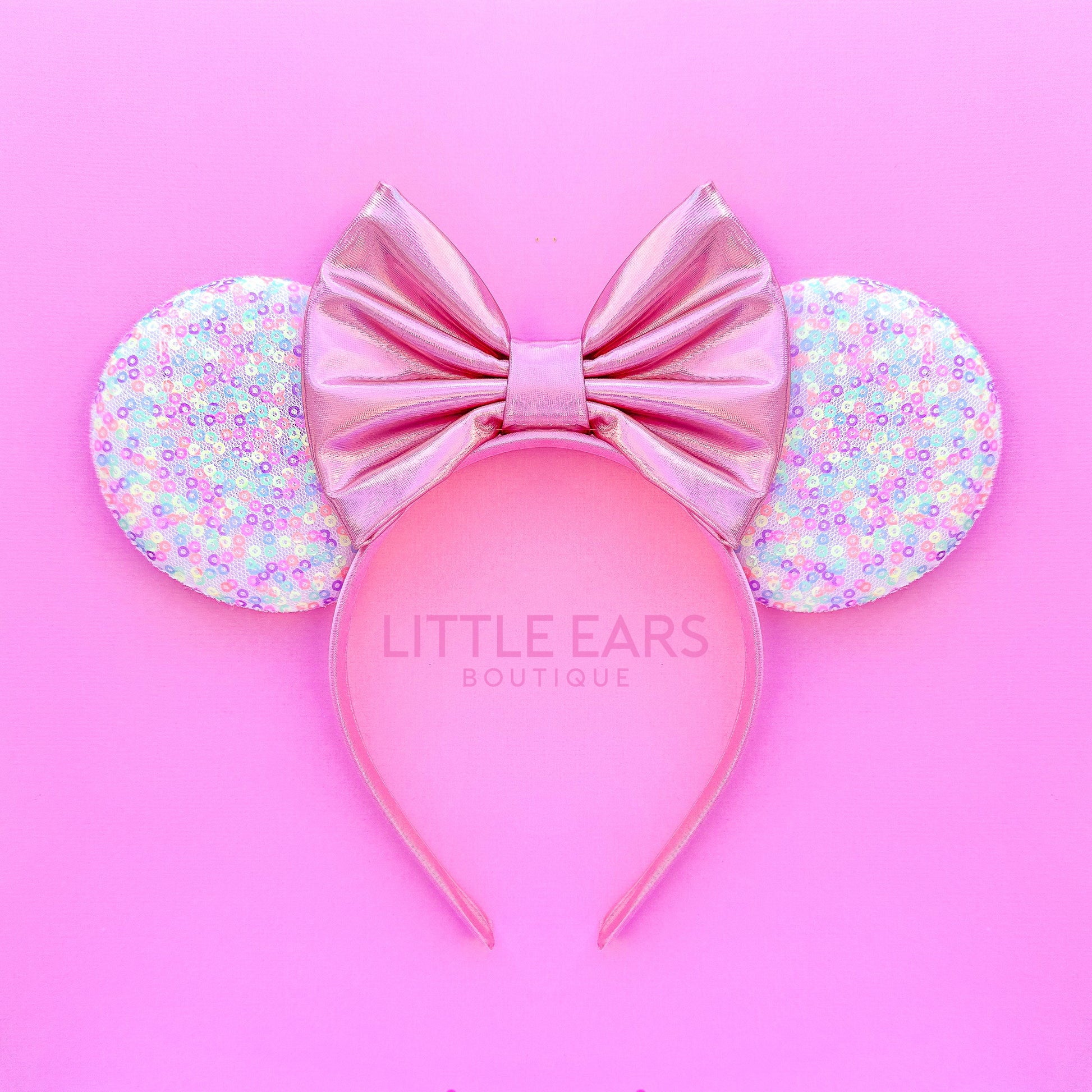 Pink Confetti Mickey Ears - mickey ears - disney ears - mouse ears headband - little ears boutique