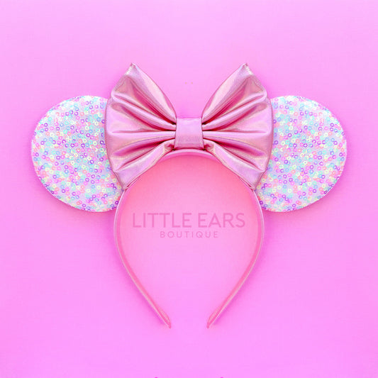 Pink Confetti Mickey Ears - mickey ears - disney ears - mouse ears headband - little ears boutique